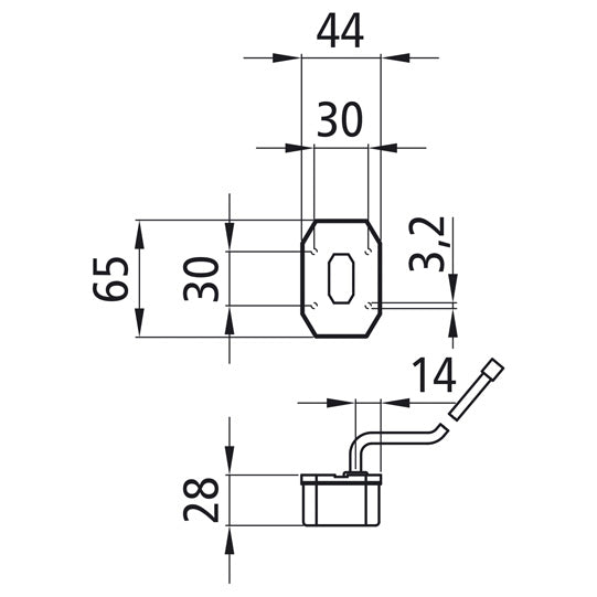 Flexipoint I LED, 12 V, position light white, 1.00 m, DC
