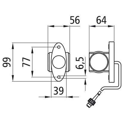Superpoint III LED, 24 V, L/R, 1.50 m, 2-pin