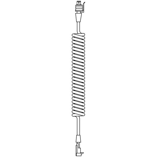 Electrical coil, 2-pin Superseal, socket-pin, length 1.50 m