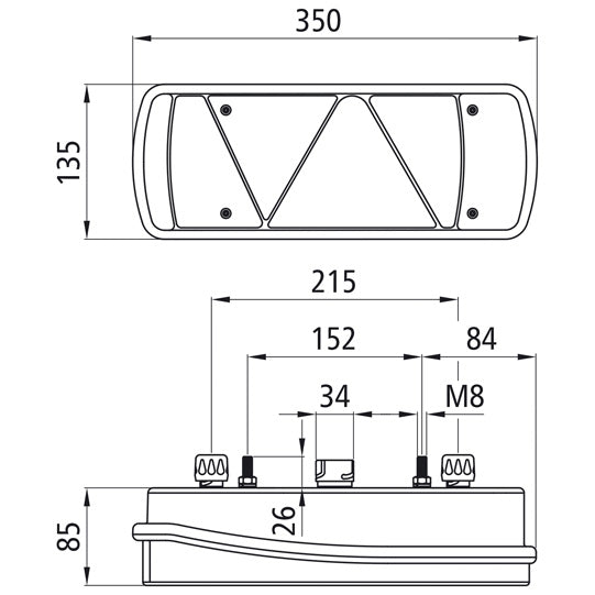 Ecopoint II, 24 V, left, w. delta, 7-pin + 2x2-pin ASS, OEM