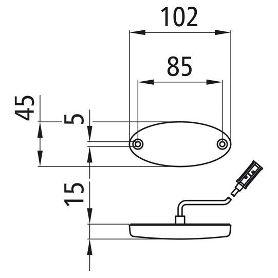 Flatpoint II LED, 24 V, SML, 1.50 m, P&amp;R