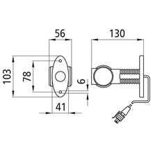 Superpoint III LED, 24 V, L/R, 0.60 m, 2-pin