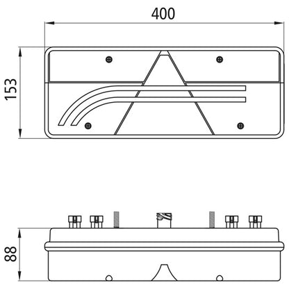 Europoint III LED, 24 V, right,7-pin AMP+4x2-pin Superseal,OEM