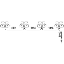 SML chain with 4 x Unipoint 90° angle (C), connection 2-pin ASS