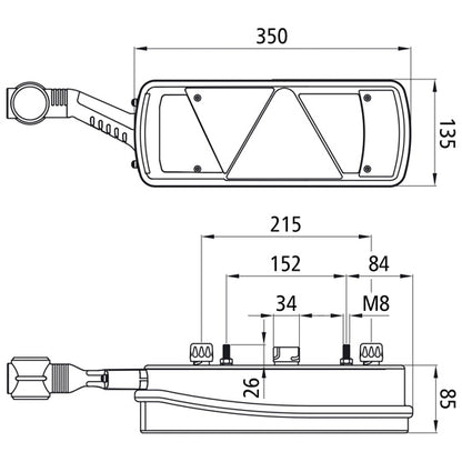 Ecopoint II, 24 V, L, 7-pin + 2x2-pin ASS, reversing beeper