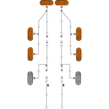 Side marker light set 3-pin ASS, Unipoint