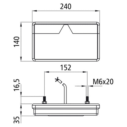 MultiLED II,12/24V,li,flat,0,5m,openend,w. triangle,NSL,RFS,OEM