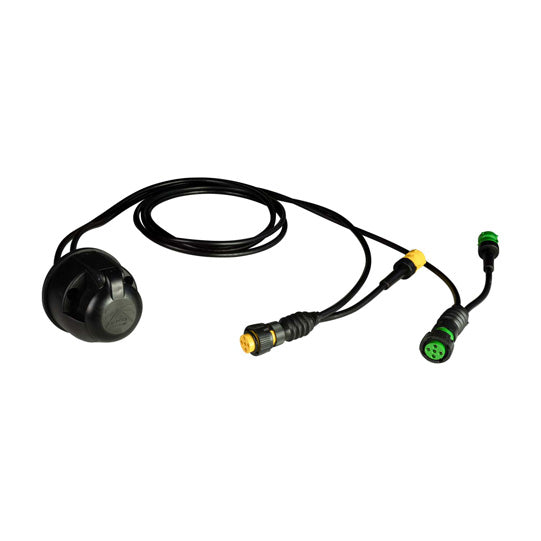 Adapter for 7-pin socket outlet, 2000 mm, 2 x 5-pin bayonet