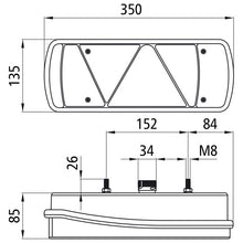 Ecopoint II LED, 24 V, left, with triangle, 7-pin ASS, OEM