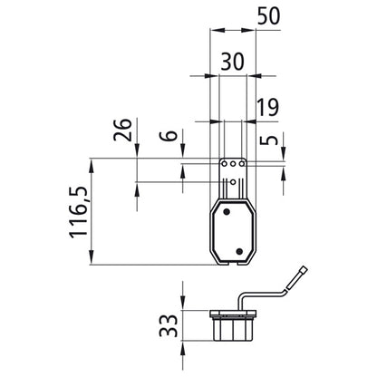 Flexipoint I, 12 V, white, L/R, 0.50 m, DC