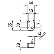 Flexipoint I, 12 V, position light, red, 0.50 m, DC