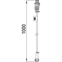 Adapter, 7-pin AMP pin to 5-pin bay. socket, right