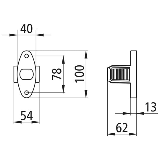 Superpoint IV LED, 12/24 V, L, rt/ws/ge, 2 m, P&R
