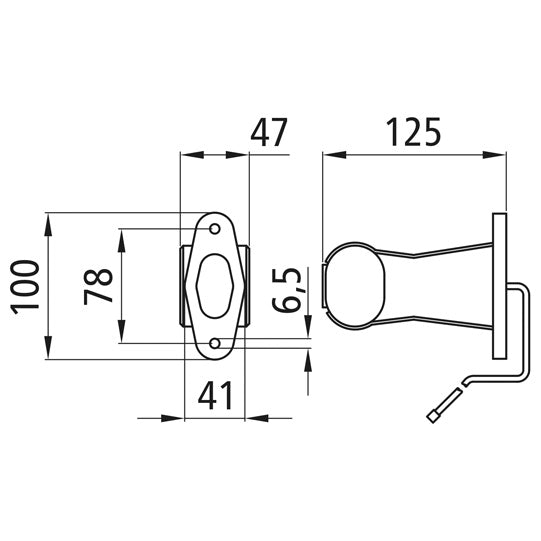 Superpoint II, 12 V, left=right, straight, 1.0 m, DC