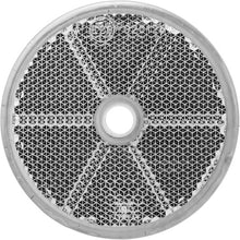 Reflector, round, Ø 60 mm, white, with mounting hole 6 mm