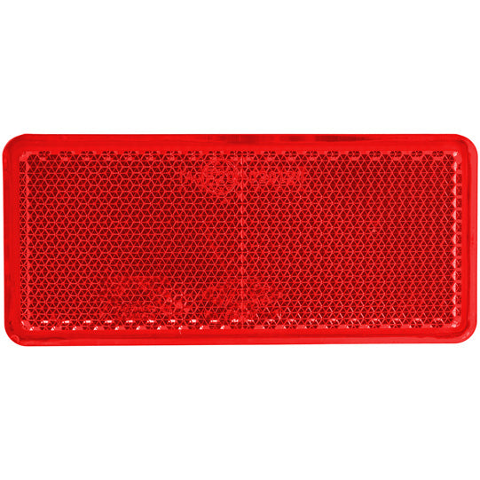 Reflector, angular, 90 x 40 mm, red, self-adhesive