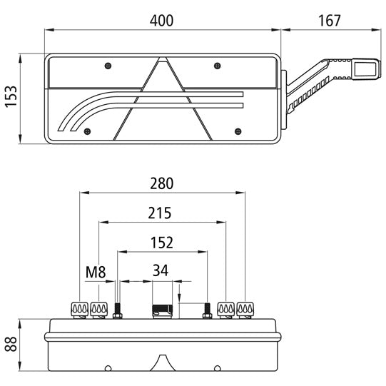 Europoint III LED, 24 V, right, 7-pin ASS + 4x2-pin, URA