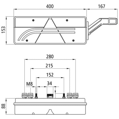 Europoint III LED, 24 V, right, 7-pin ASS + 4x2-pin, URA