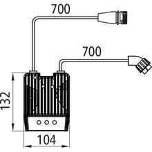 LED control unit (LCG 1.2), 24 V, 7-pin bayonet, 0.7 m
