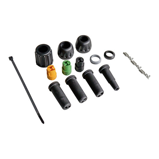 Connector set 2-pin ASS (socket), black/green/yellow