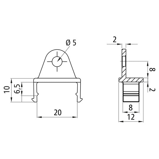 Tubepoint mounting kit, pendulum bracket