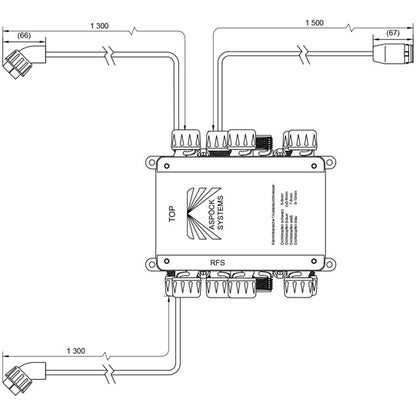 Distributor+ ASS, 1300 mm/1500 mm, 1 x RFS