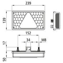 MultiLED, 24V, left, w.delta, 7-pin AMP+2-pin ASS, NSL, RFS,SML