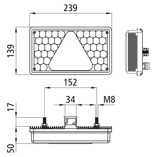 MultiLED, 24V, re, w.delta, 7-pin AMP+2-pin ASS, NSL, RFS,SML