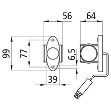 Superpoint III LED, 24 V, li/re, 0.25m, 3-pin