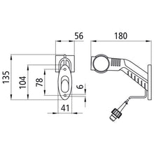 Superpoint III LED, 24 V, left, rt/ws/ge, 1.75 m, 2-pin ASS
