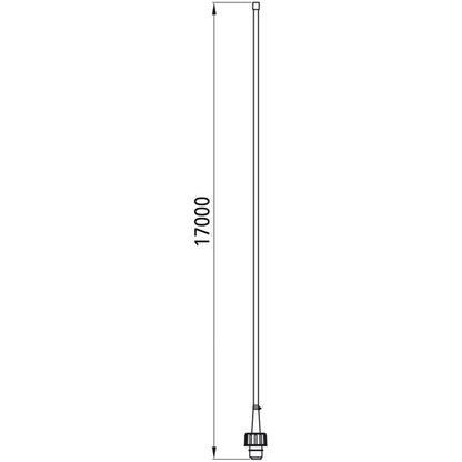 Flat cable set, left/right, 2-pin ASS, P&amp;R, 17000 mm
