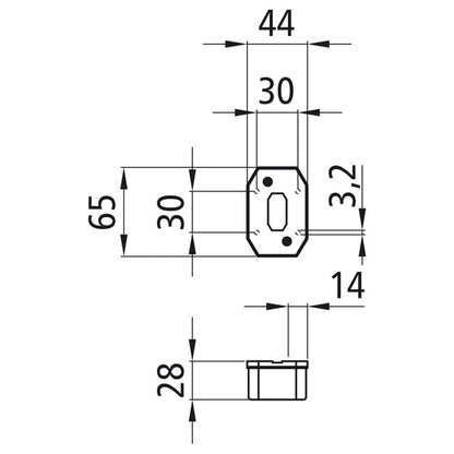 Flexipoint I, 12 V, white, grommet