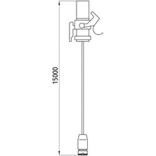 Supply cable, 15-pin plug, 17-pin ASS LP 30, 15000 mm