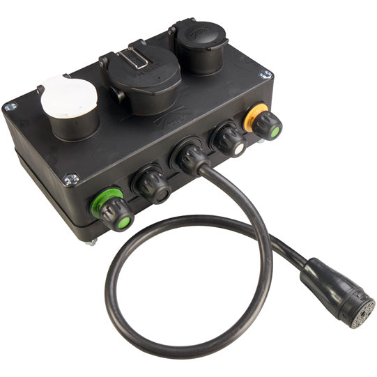 15-pin socket, 2 x 7-pin socket, LP 20