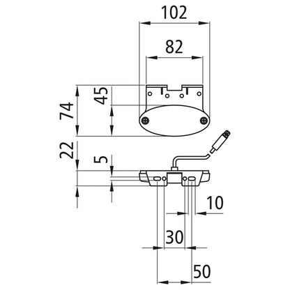 Flatpoint II LED, 24V, SML, 1.50 m, 3-pin ASS, 90° angle Z