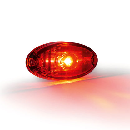 Flatpoint II LED, 24 V, red, 0.50 m, P&amp;R, with reflector