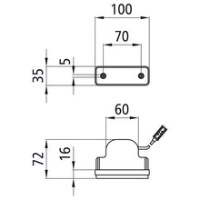 Flatpoint I LED, 24 V, SML, 0.50 m, P&amp;R, recessed version