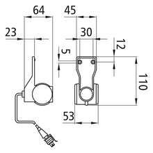 Superpoint III LED, 24 V, R, 0.25 m, 2-pin Superseal