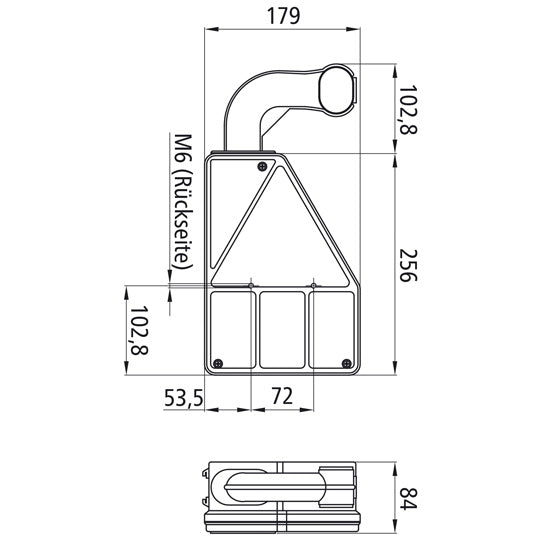 Earpoint I, 24 V, right, 7-pin ASS, with RFS, with URA