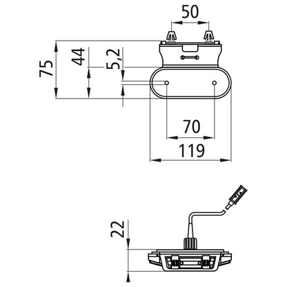 Unipoint LED, 24V, SML, 2.00m, P&R, 90°angle(Z)