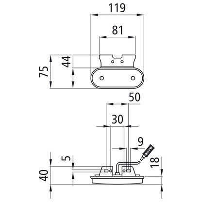 Unipoint LED, 24 V, SML, 1.50 m, P&R, 90° angle (C)