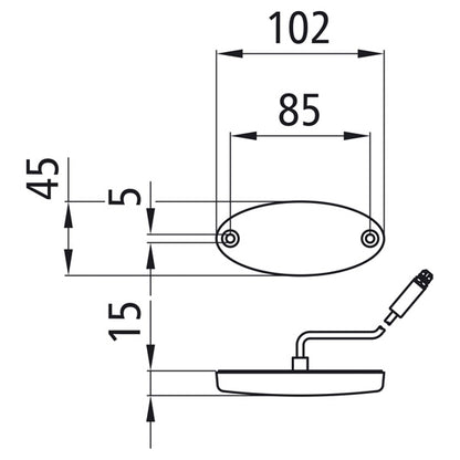 Flatpoint II LED, 24 V, SML, 1.50 m, 3-pin ASS