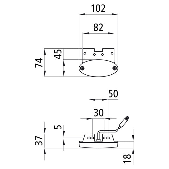 Flatpoint II LED, 24 V, SML, 1.50m, 3-pin ASS, 90° angle (C)