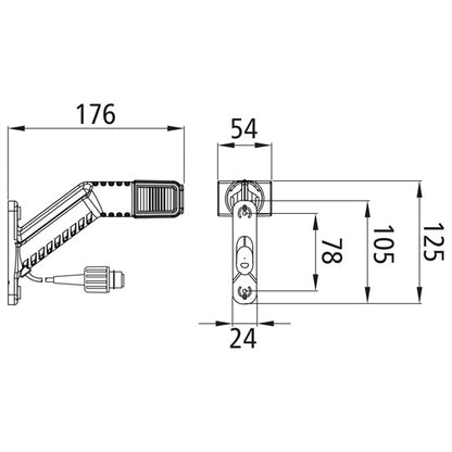 Superpoint IV LED, 12/24 V, re, URL f. EcoLED II, 2-pole ASS2