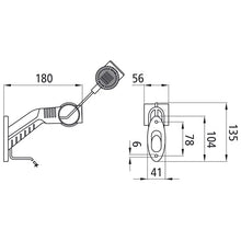 Superpoint III LED, 24 V, L/R, rt/ws/ge, cable 1.75 m