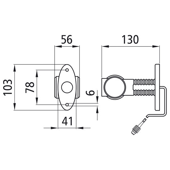 Superpoint III LED, 24 V, L/R, rt/ws/ge, 1.75m, 2-pin