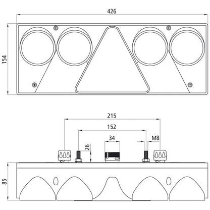 Europoint II, 24 V, left, 7-pin ASS + 2 x 2-pin ASS