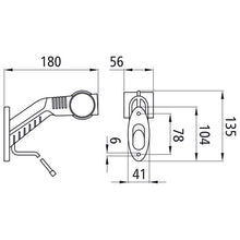 Superpoint III LED, 12 V, right, rt/ws/ge, 1.00 m, DC