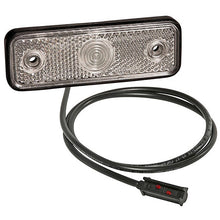 Sidepoint, 24 V, white, 0.25 m, P&R, recessed, w. rubber base.