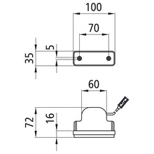 Flatpoint I LED, 24 V, white, 1.50 m, P&amp;R, recessed version
